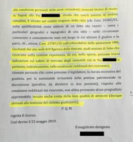 Avvocati e ricchi: l’attesa per il giudizio non venga risarcita